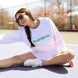 WSW300 Ame & Lulu Women's Love All Tennis Sweatshirt (Apres Tennis White)