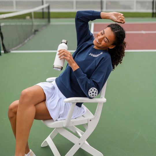 WSW301 Ame & Lulu Women's Love All Après Pickleball Sweatshirt