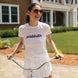 WTS267 Ame & Lulu Women's Sporty Love Pickleball Stitched T-Shirt
