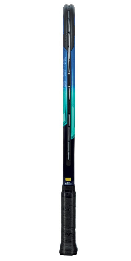 YonexJr-RedFoam Yonex Junior Sky Blue Tennis Racquet Prestrung bundled w 3 Red Foam Tennis Balls c