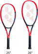 VCoreJr-BAG42112SR-Ball Yonex Junior VCore 7th Generation Scarlet Tennis Racquet Bundled with a Yonex Team Backpack and a Can of 3 Tennis Balls (Red)