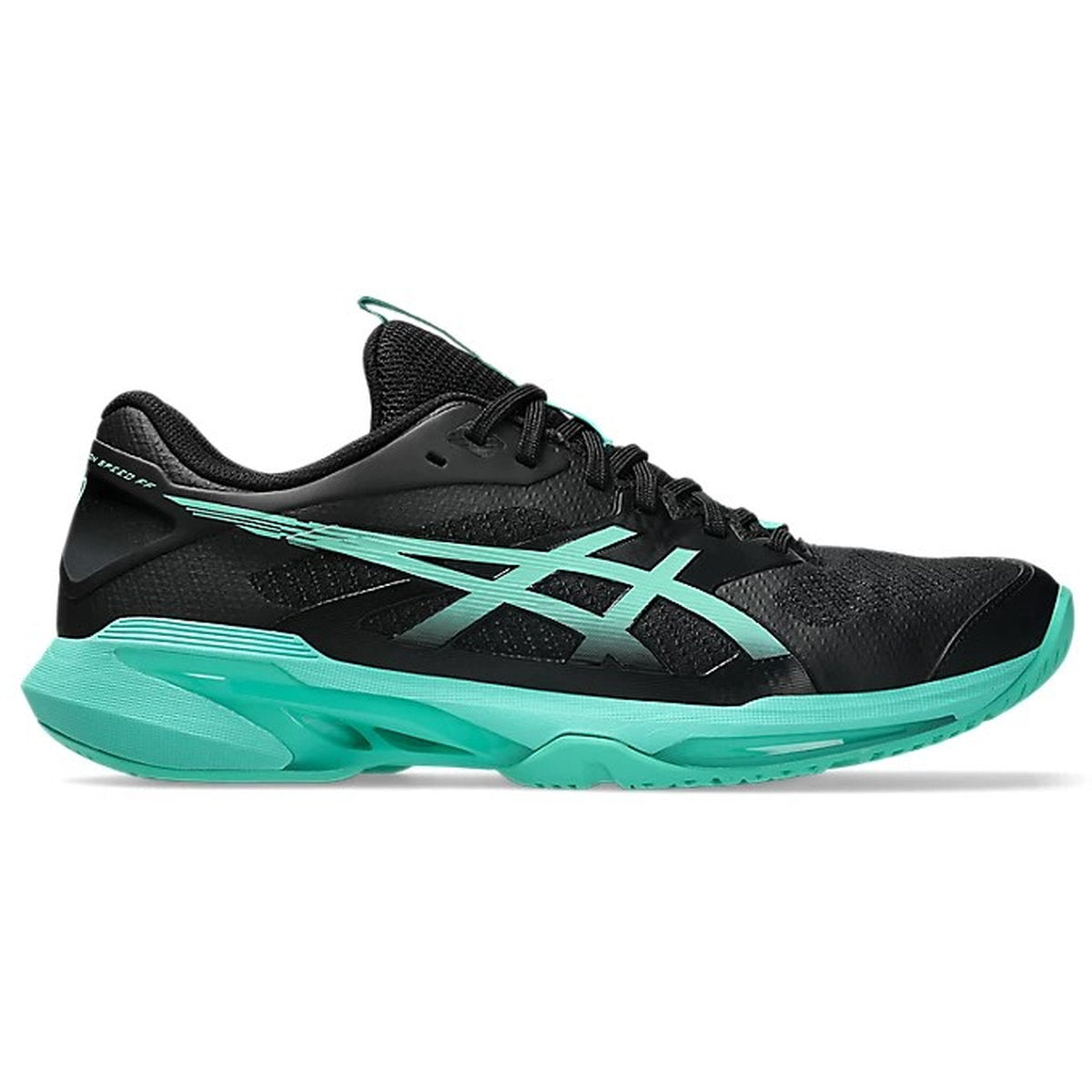Asics Men's Solution Speed FF 4 (Black/Aurora Green)