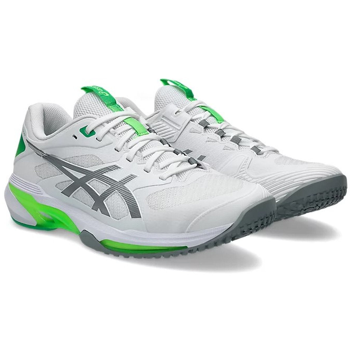 Asics Men's Solution Speed FF 4 OC Tennis Shoes (White/Gravel)