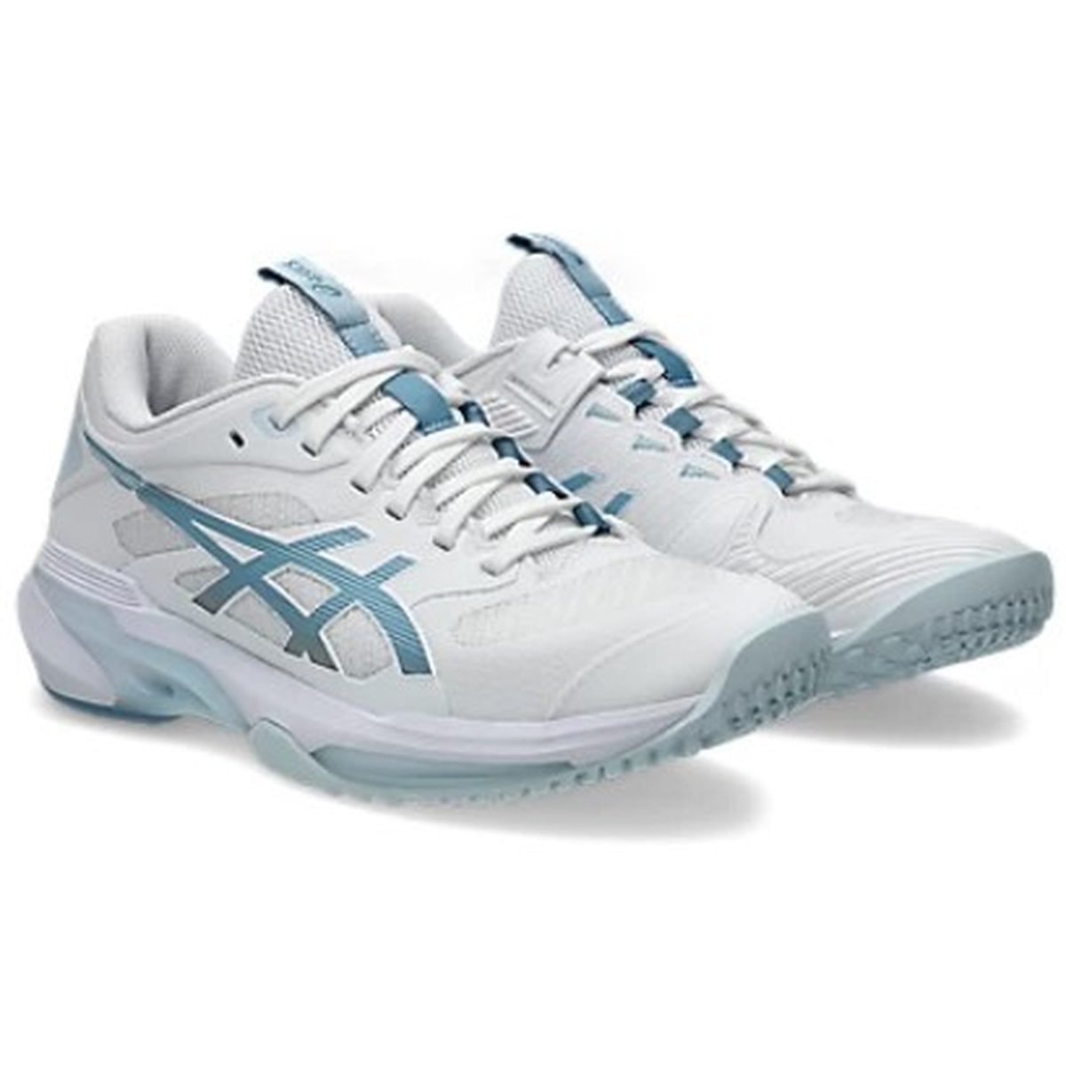 Asics Women's Solution Speed FF 4 All Court Tennis Shoes (White/Saba B