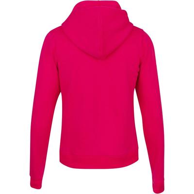 Babolat Women's Exercise Hooded Tennis Training Sweatshirt (Red Rose)