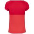 Babolat Girl's Play Cap Sleeve Tennis Tee (Tomato Red)