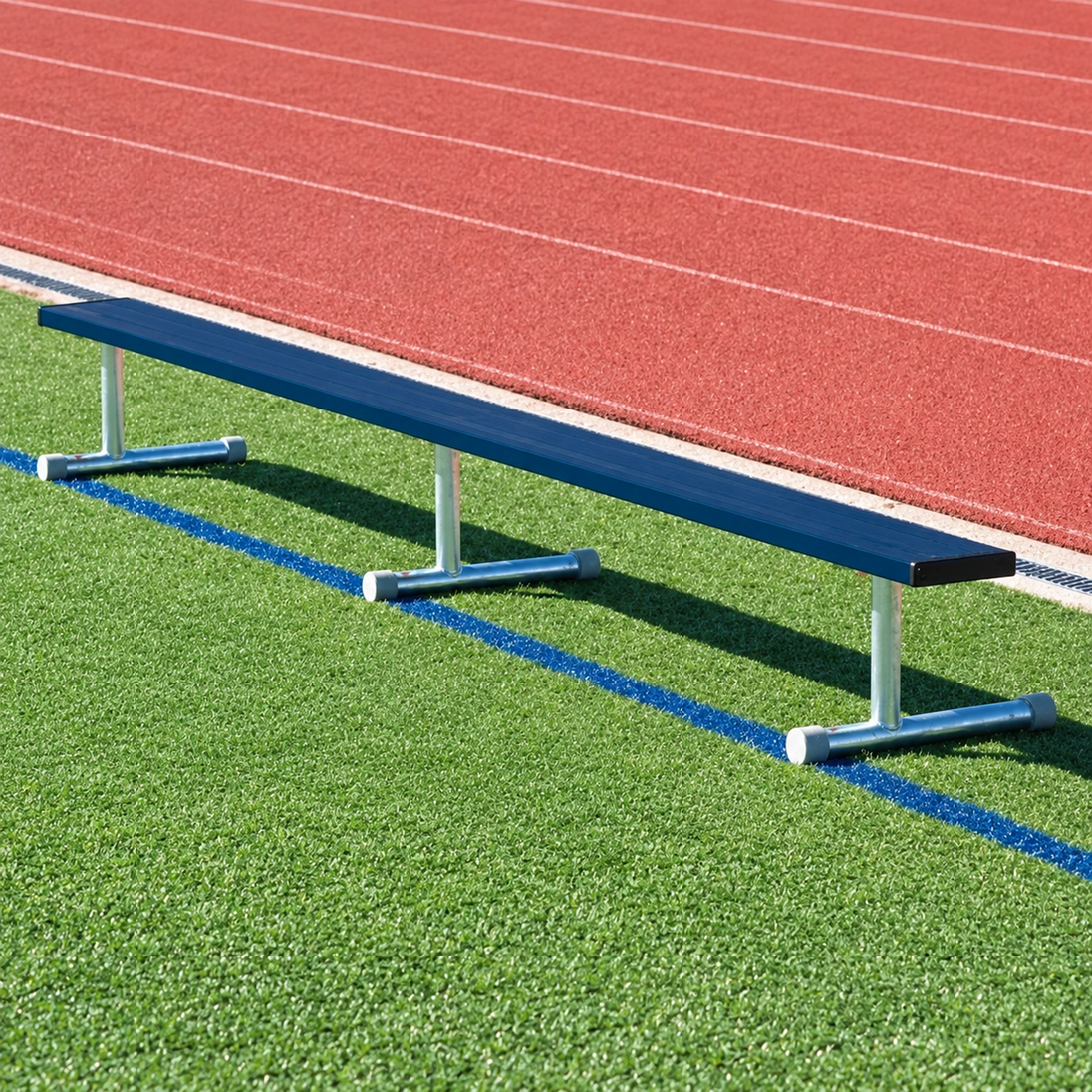 Athletic Court and Field Benches without Backrests - navy