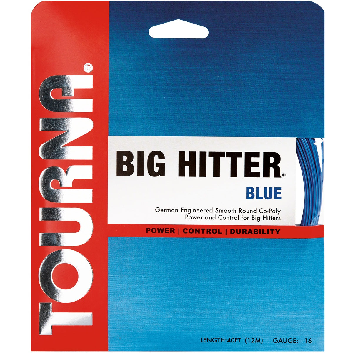 bhb-18- Tourna Big Hitter Blue 18g Tennis String (Set)
