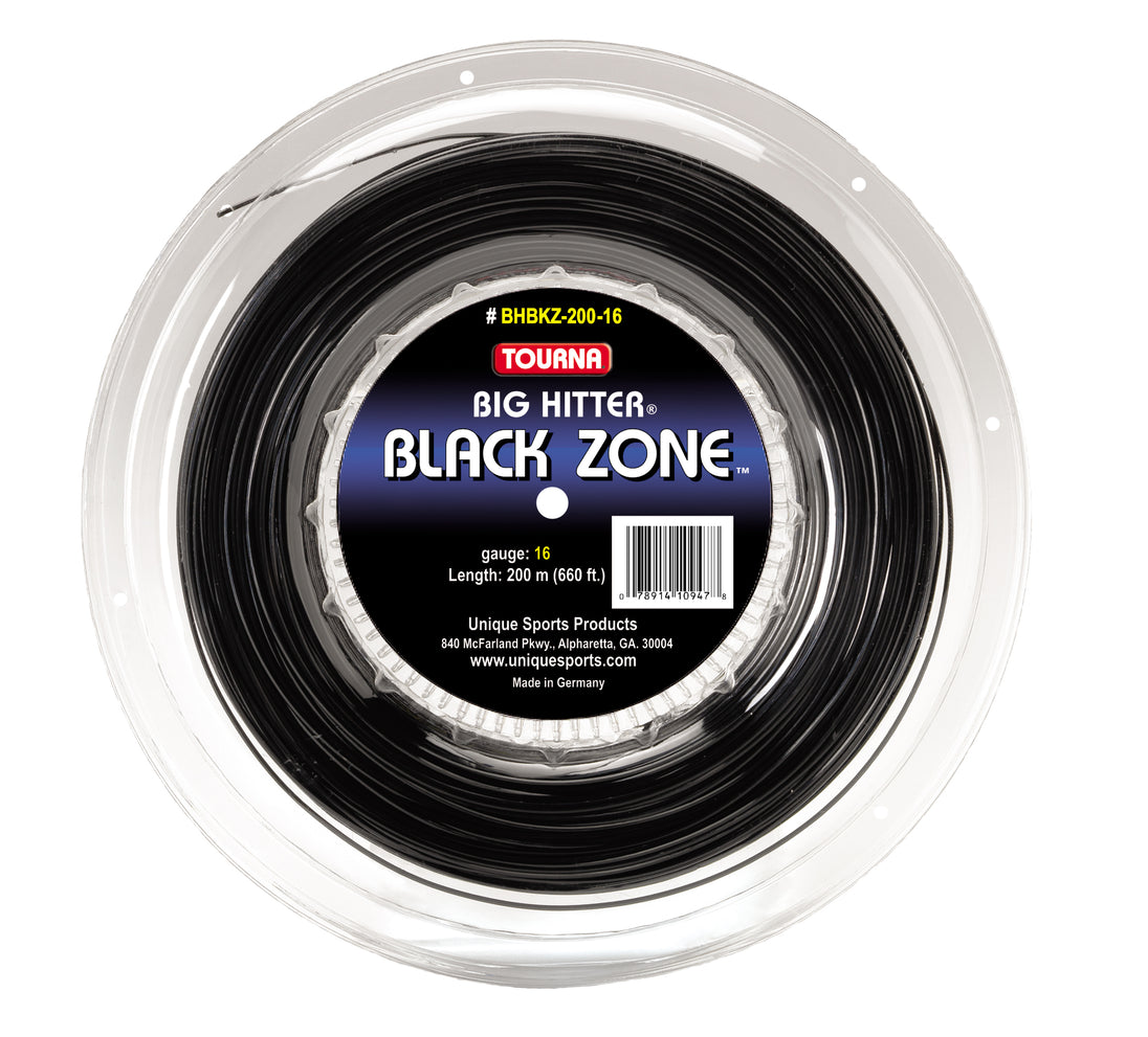 Tourna Big Hitter Black Zone 18g Tennis String (Reel)