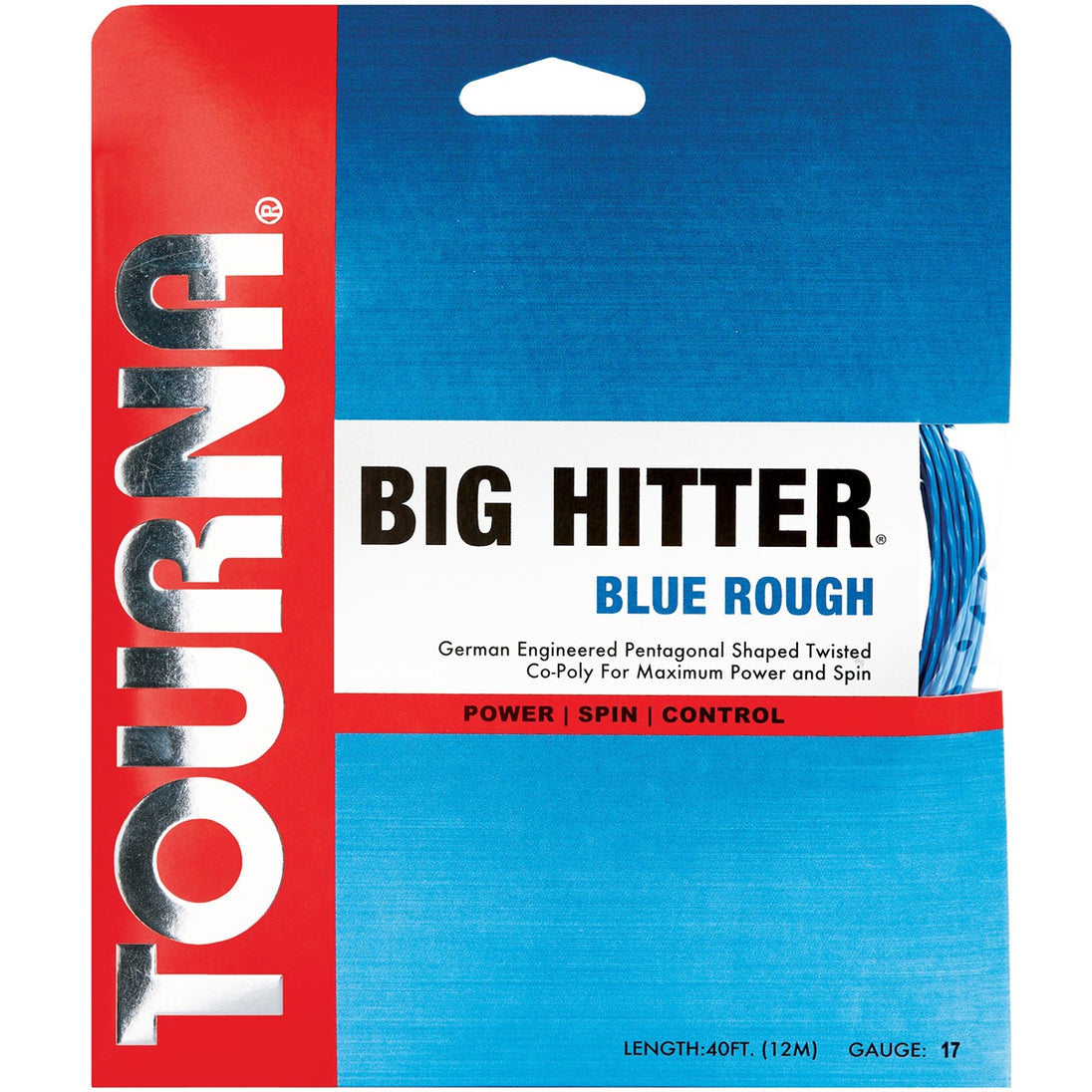 bhbr-17 Tourna Big Hitter Blue Rough 17g Tennis String (Set)