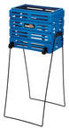 Tourna Ballport Deluxe 80-Ball Wheeled Tennis Ball Hopper (Blue)