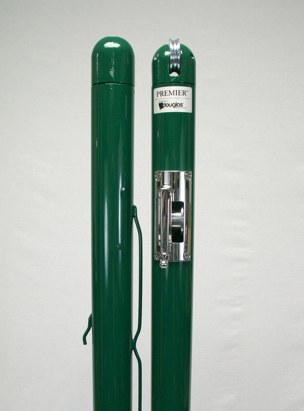 63071 63070 Douglas Premier™ RD-36 Pickleball Posts 3" OD, 36" Above Ground (Black or Green)