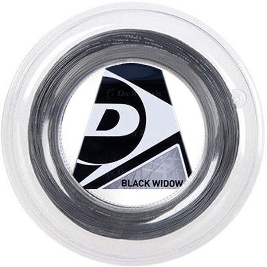 T624622 Dunlop Black Widow 16g Black Tennis String (Reel)