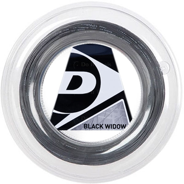 T624622 Dunlop Black Widow 16g Black Tennis String (Reel)