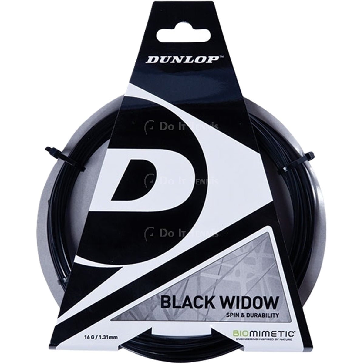 t624610-1 Dunlop Black Widow 17g Tennis String (Set)