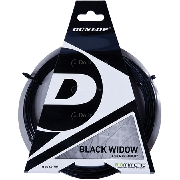 t624610-1 Dunlop Black Widow 17g Tennis String (Set)