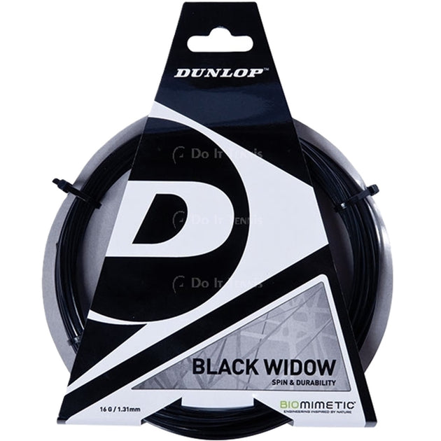 T624610 Dunlop Black Widow 16g Tennis String (Set)