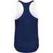 Babolat Girls Compete Tennis Tank Top w/Moisture-Wicking Performance Polyester (White/Estate Blue)