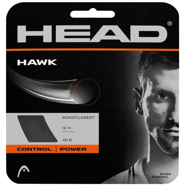 281103-16-Black Head Hawk 16g Tennis String (Set)