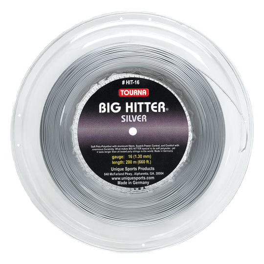 Tourna Big Hitter Silver 16g Tennis String (Reel)