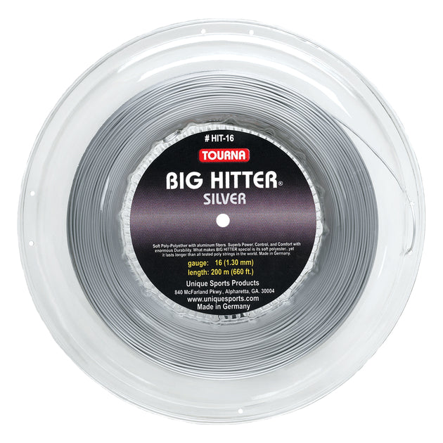 Tourna Big Hitter Silver 16g Tennis String (Reel)