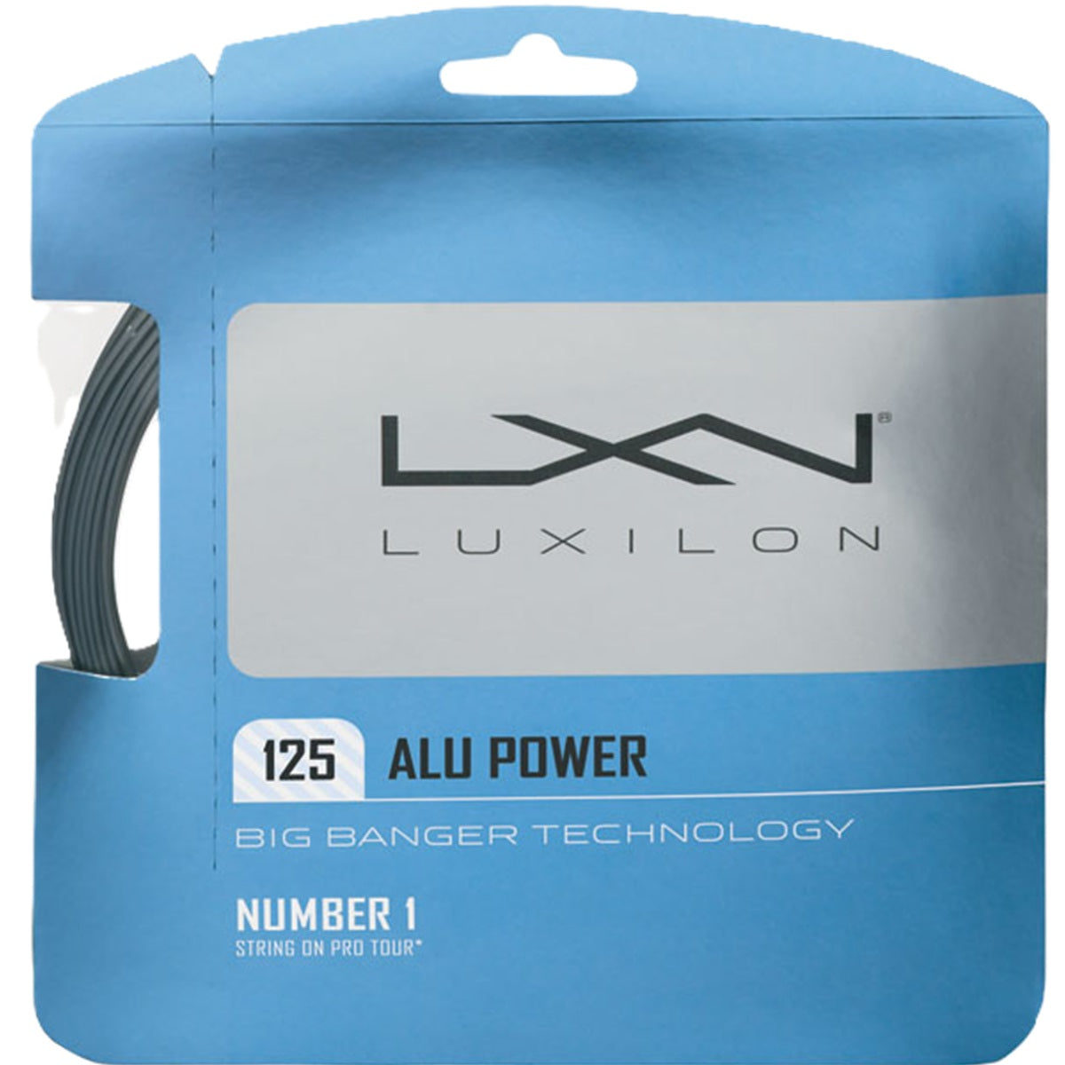 WRZ995100SI Luxilon ALU Power 125 Silver Tennis String (Set)