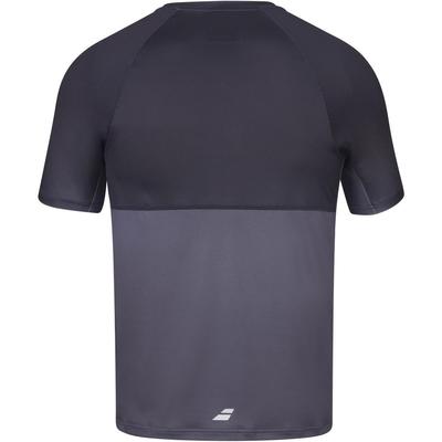 Babolat Men's Compete Crew Neck Tennis Tee w/ UPF 50+ Performance Polyester  (Black/Magnet)