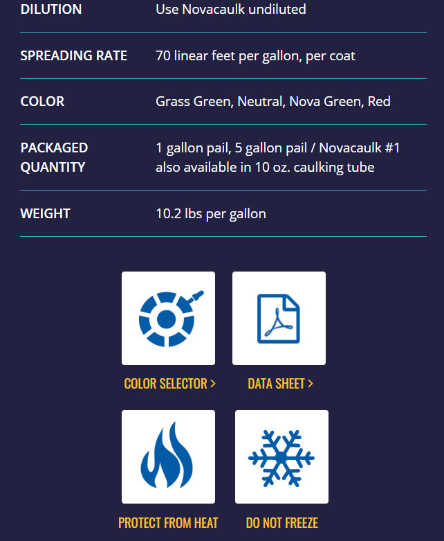 cnovc1 Nova NovaCaulk Tennis Court Surface Crack Repair #1 (1 Gallon Pail)