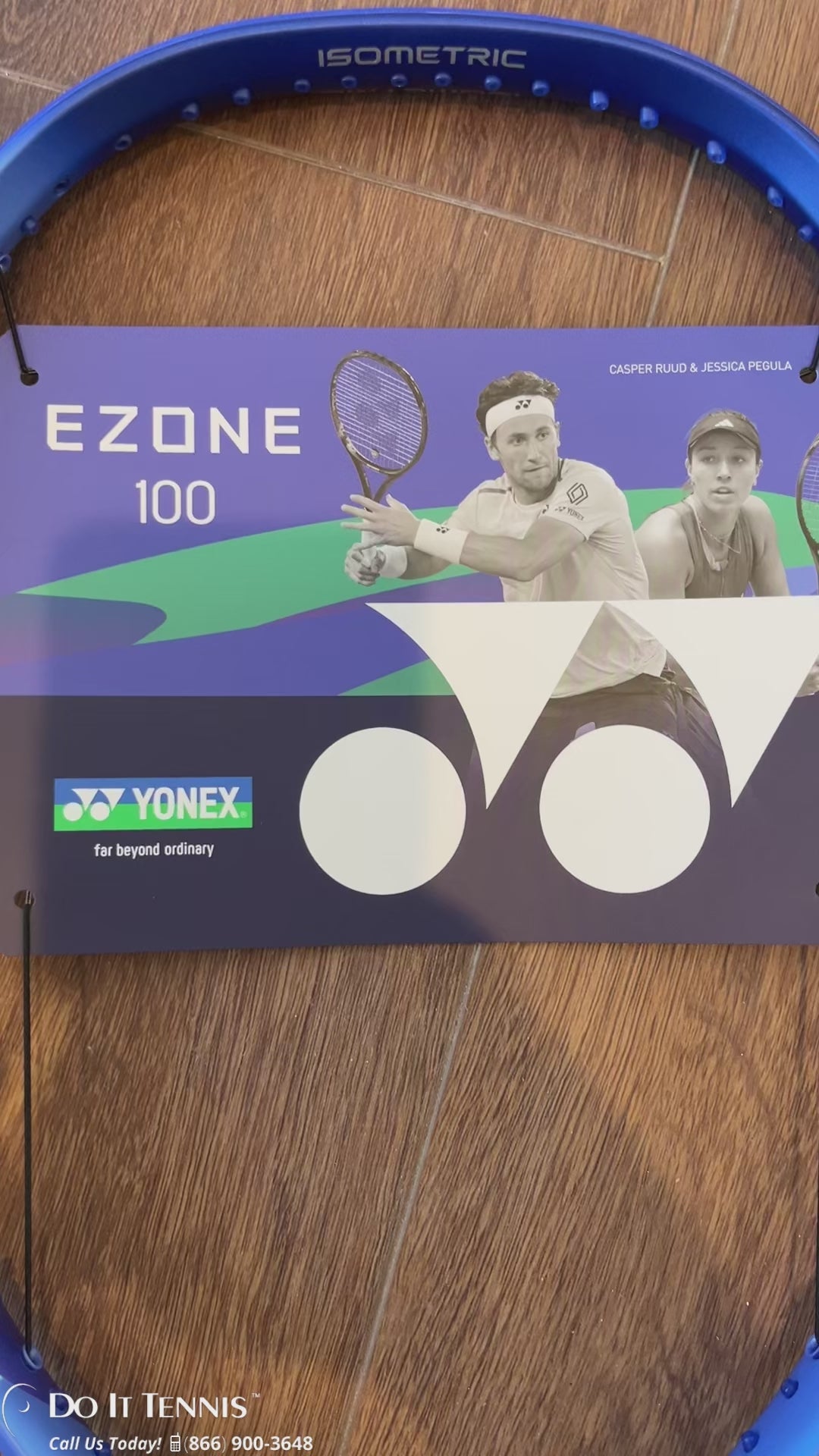 Yonex EZONE 100 Blast Blue Tennis Racquet (8th Gen)