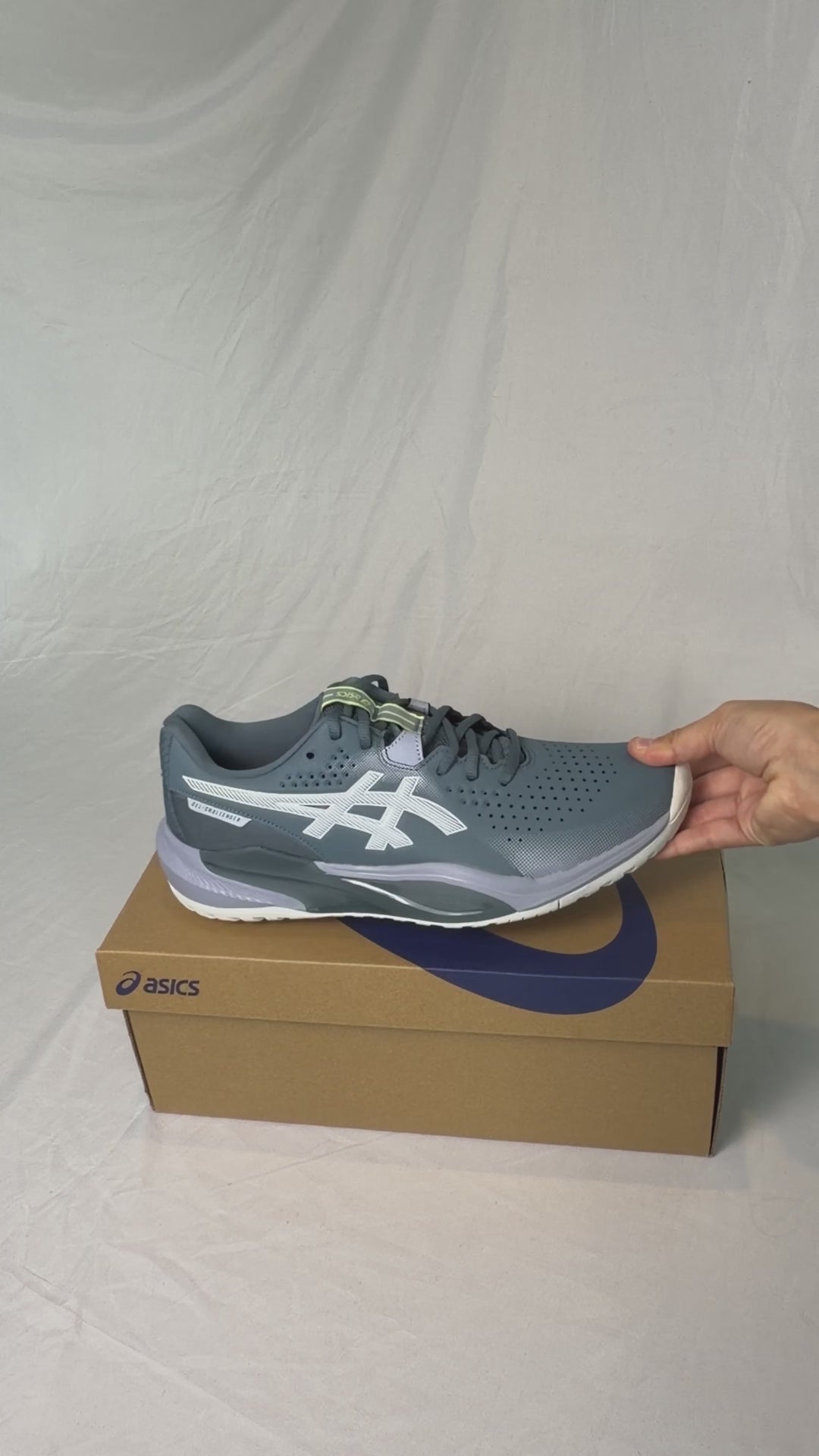 Asics Men's Gel-Challenger 15 Tennis Shoes (Ironclad/Grey Blue)
