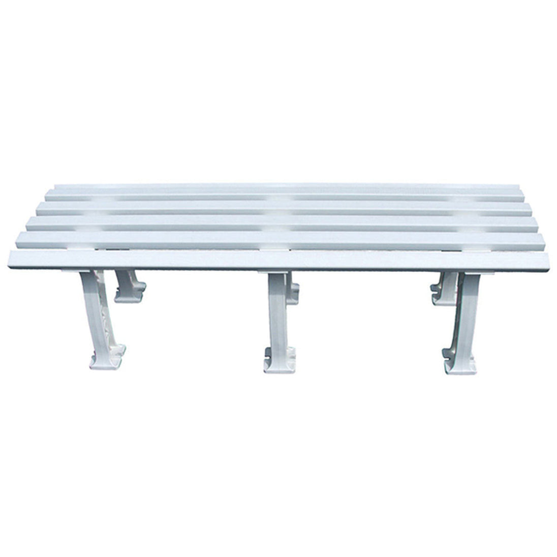Putterman Midcourt 6 1/2 Foot Tennis Bench - White
