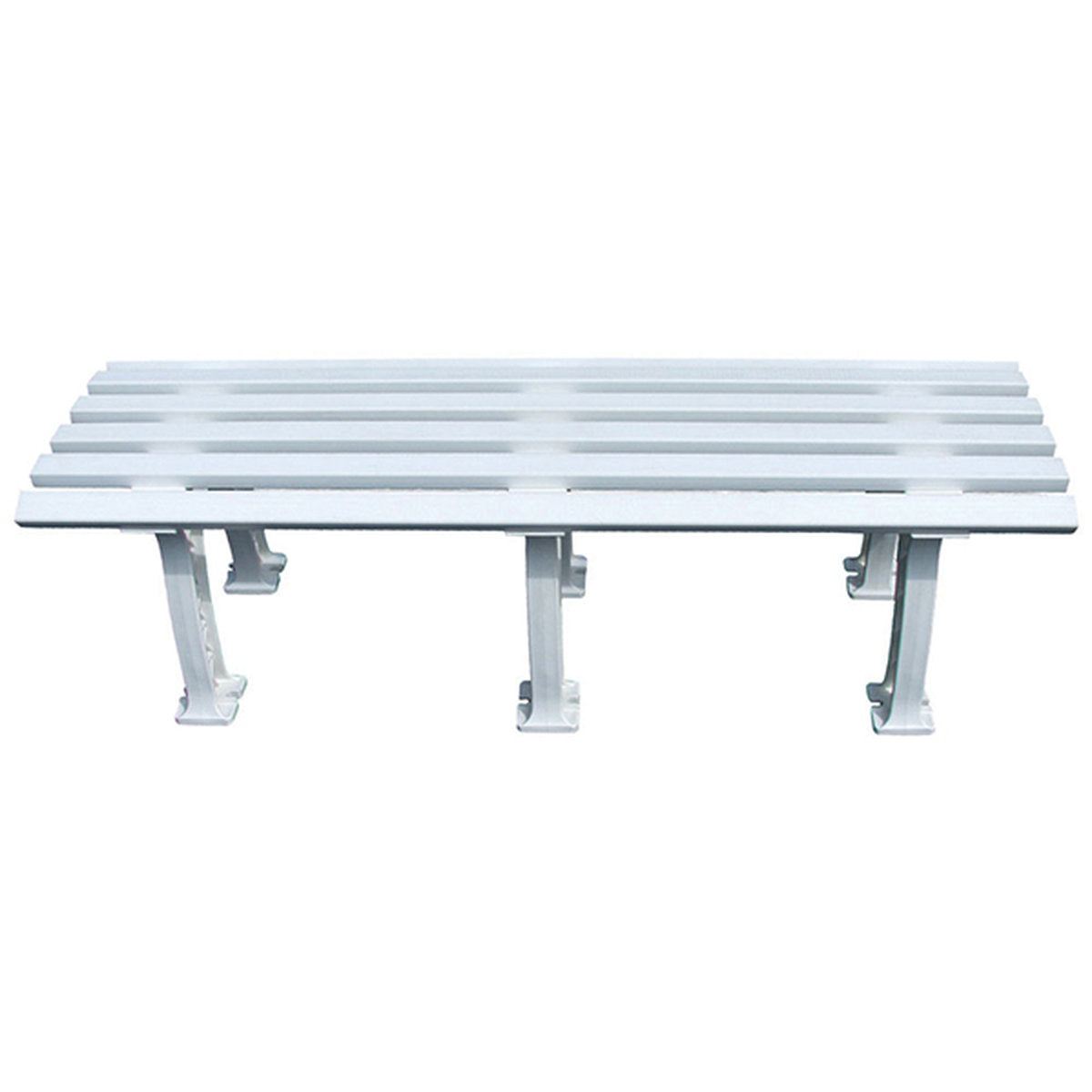 Putterman Midcourt 6 1/2 Foot Tennis Bench - White