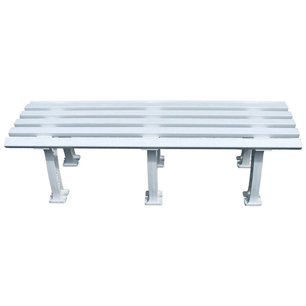 Putterman Midcourt 6 1/2 Foot Tennis Bench - White