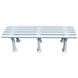 Putterman Midcourt 6 1/2 Foot Tennis Bench - White
