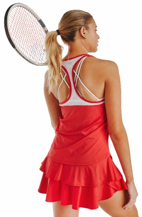 DUC Belle Women's Tennis Skirt (Red) [SALE]