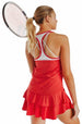 DUC Belle Women's Tennis Skirt (Red) [SALE]