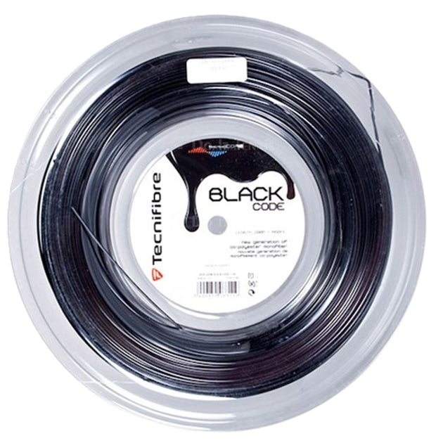 04RBL124XB Tecnifibre Black Code 17g Tennis String (Reel)
