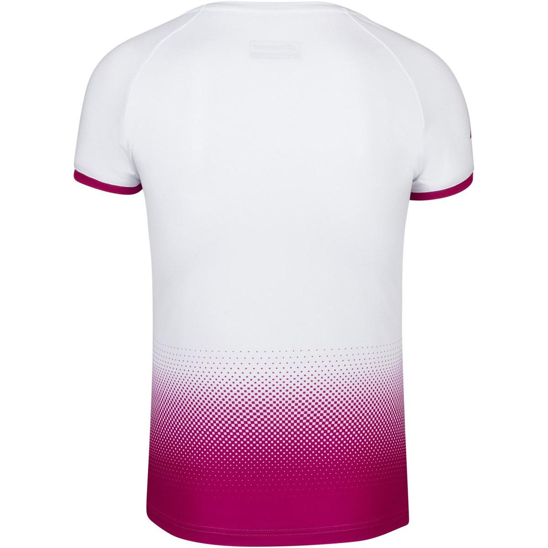 2WS20031-1028 Babolat Women's Compete Cap Sleeve Tennis Top w/ Fiber-Dry Polyester (White/Vivacious Red)