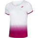 2WS20031-1028 Babolat Women's Compete Cap Sleeve Tennis Top w/ Fiber-Dry Polyester (White/Vivacious Red)
