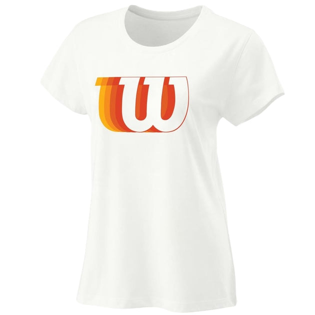 wra781201 Wilson Women's Blur W Tech Tennis Tee (White)
