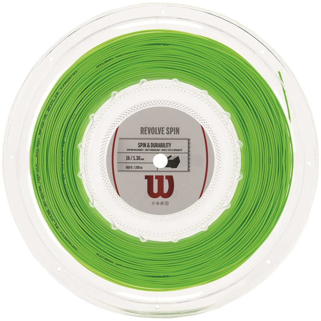 Wilson Revolve Spin 16g Tennis String (Reel) - Green