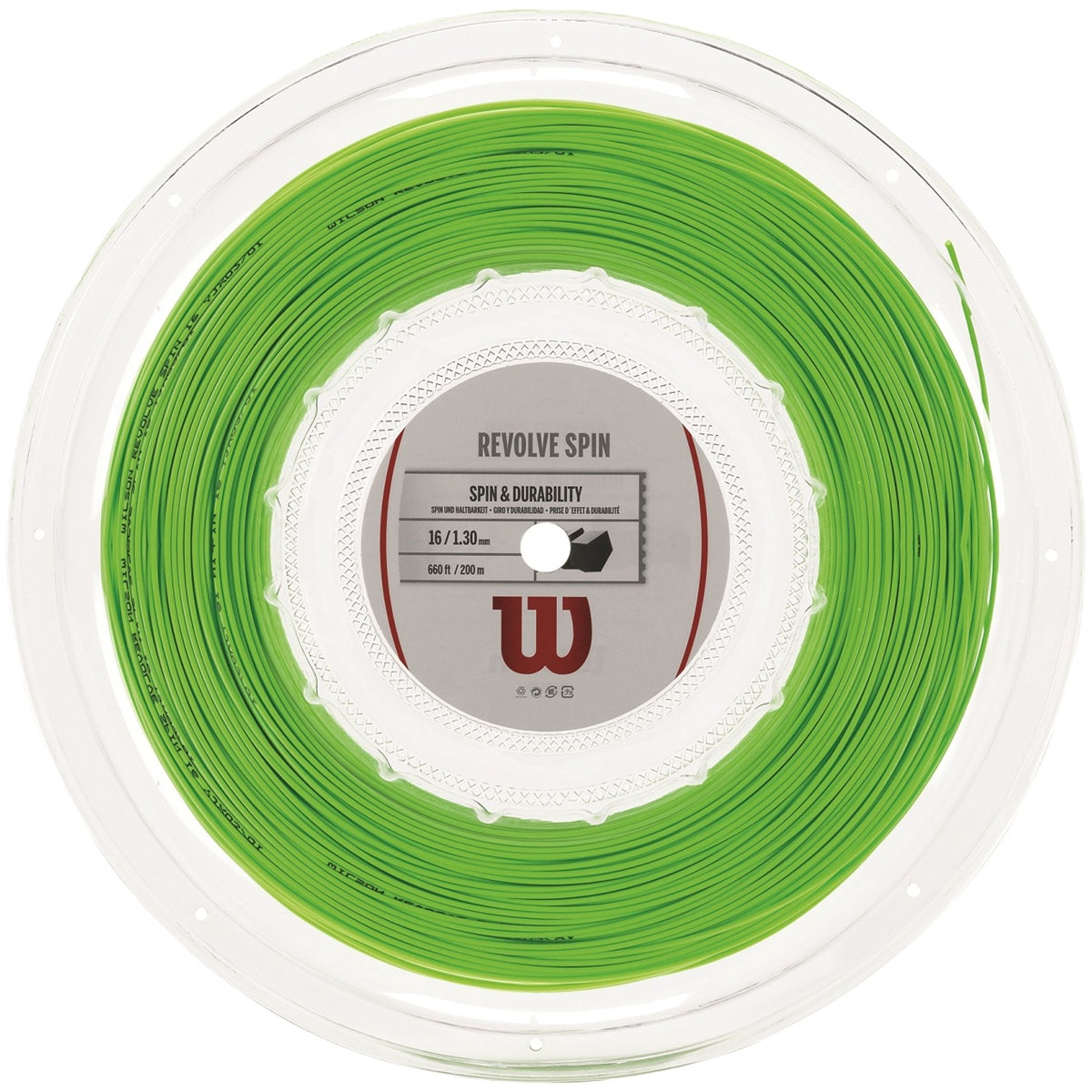 Wilson Revolve Spin 16g Tennis String (Reel) - Green