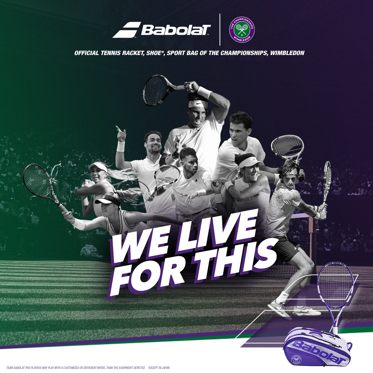 Babolat Wimbledon Tennis Racquets Bags Accessories