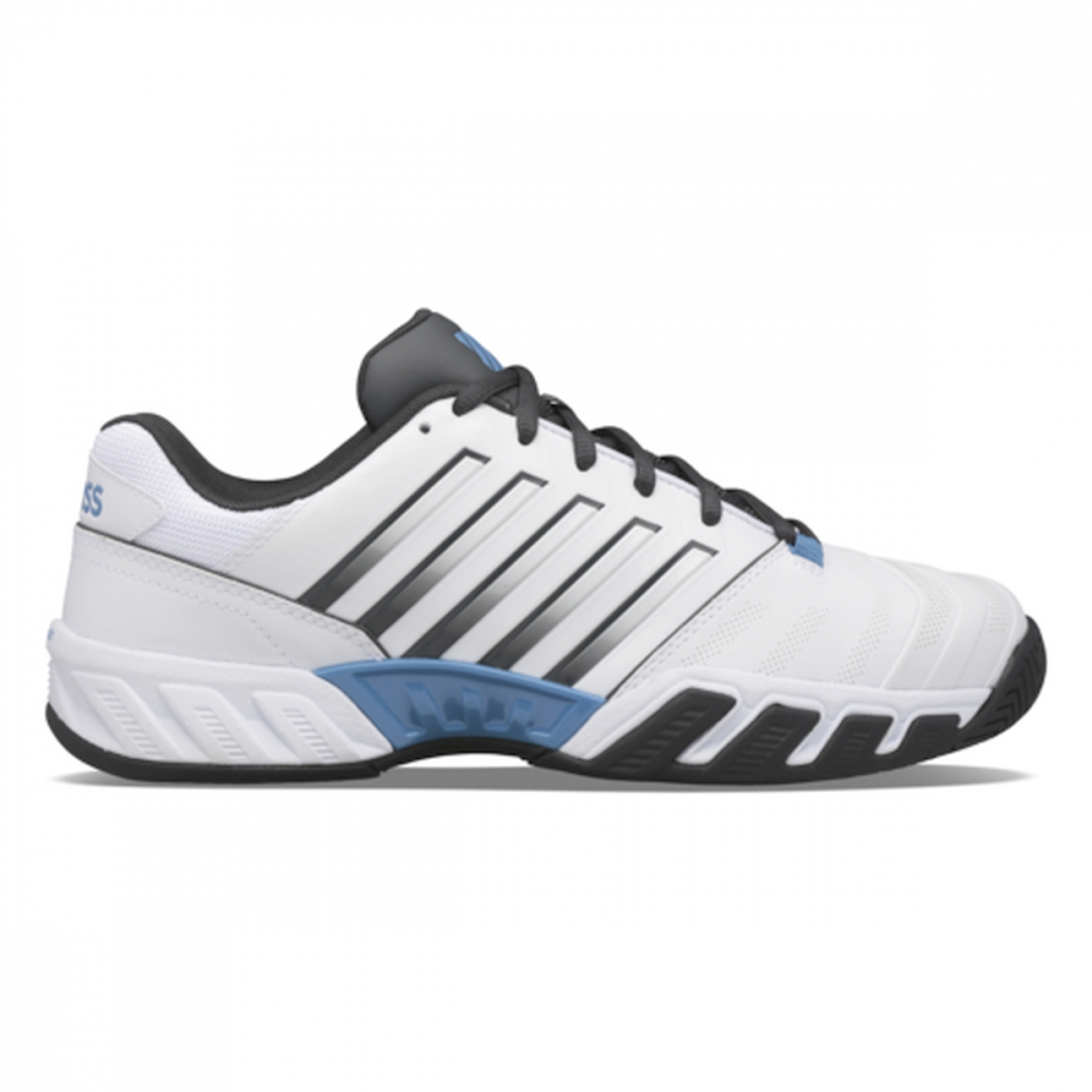 K-Swiss Men's Bigshot Light 4 Tennis Shoes (White/Dark Shadows/Swedish ...