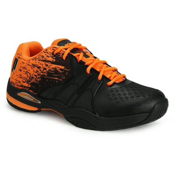 Prince Men's Warrior Lite Tennis Shoes (Black/Orange) - Do It Tennis