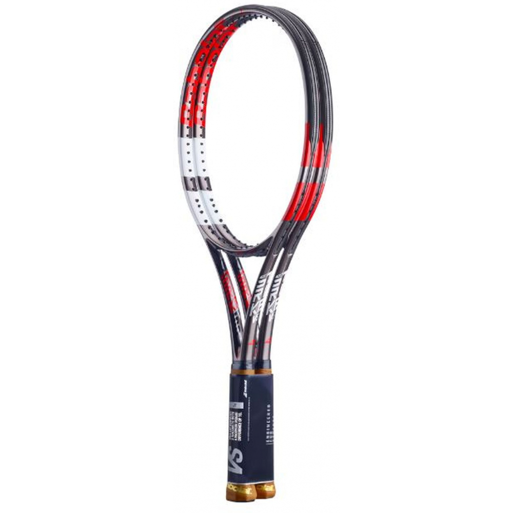 Babolat Pure Strike VS Tennis Racquet Strung With 16g White Babolat Syn Gut  At Mid-Range Tension (4 2