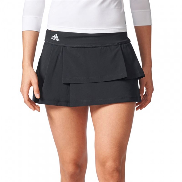 Adidas Women's Advantage Layered Tennis Skirt (Black) - Do It Tennis