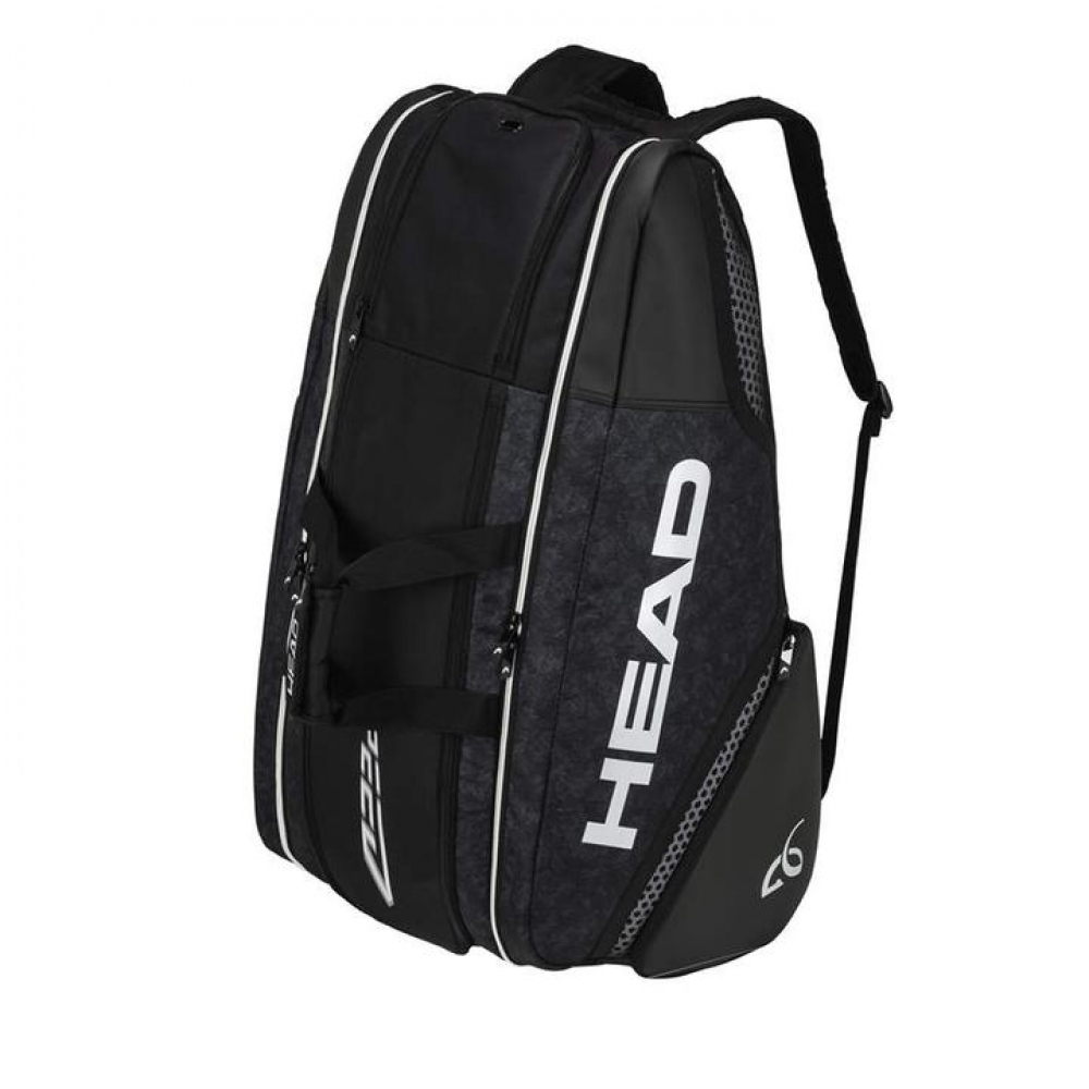 HEAD Djokovic 12R Monstercombi Tennis Bag (Black/White)