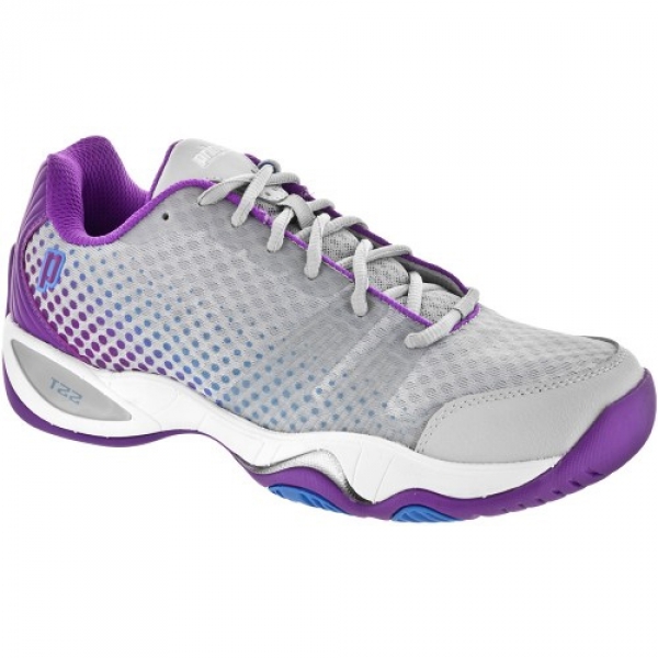 Prince Women's T22 Lite Tennis Shoes (Grey/Purple) - Do It Tennis