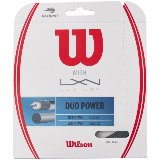 Wilson Duo Power Hybrid NXT Power & Luxilon ALU Power 125 16g Tennis ...